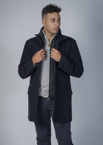 Coat with Detachable Front