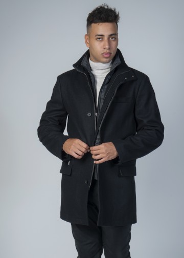 Coat with Detachable Front
