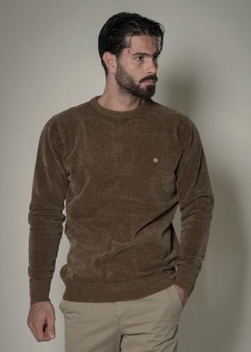 Roundneck Sweater, Chenille