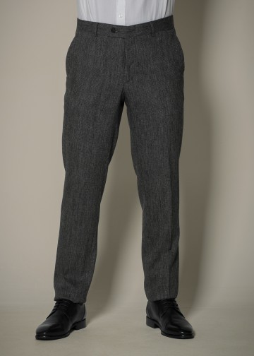 Suit Trousers by Wool Blend...