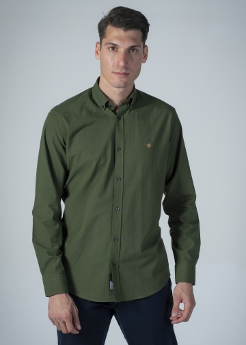 Solid Color Poplin Shirt,...