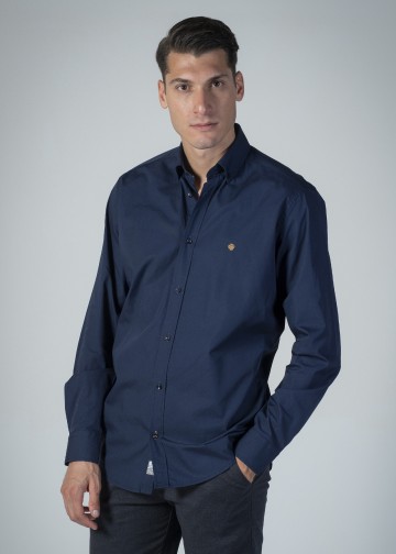 Solid Color Poplin Shirt,...