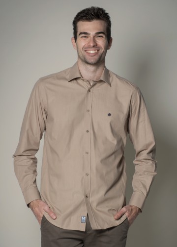 Solid Color Poplin Shirt