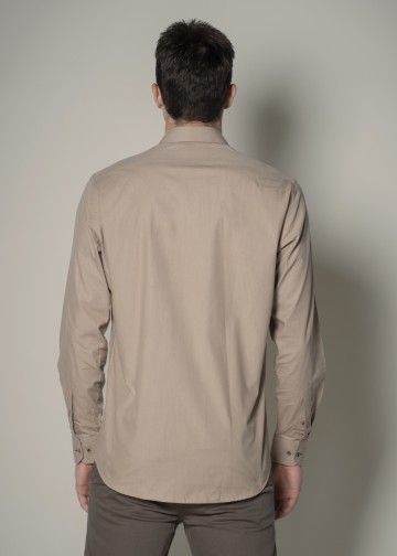 Solid Color Poplin Shirt