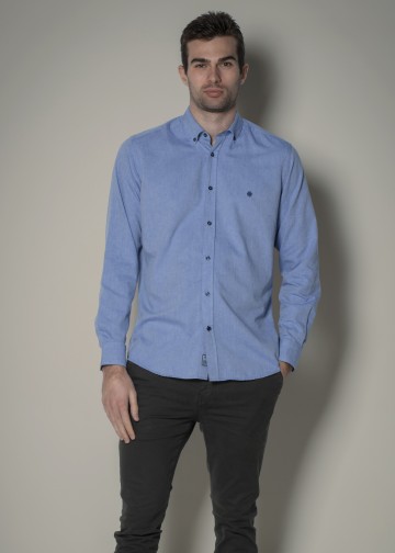 Solid Color Oxford Shirt, Button Down