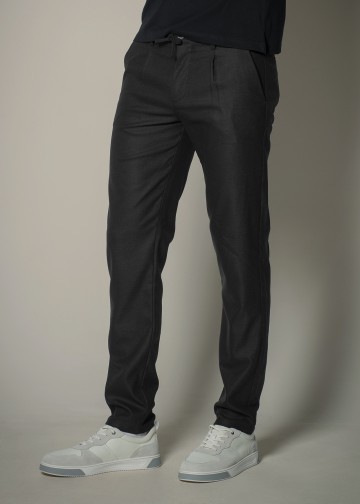 Chino Trousers with Elastic Waist