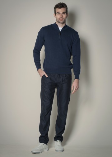 Chino Trousers with Elastic Waist