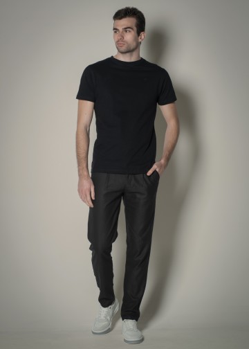 Chino Trousers with Elastic Waist