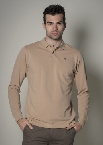 Longsleeves Polo Shirt Pique Fabric, OVERSIZE