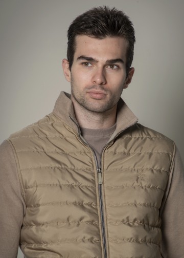 Sweater Cardigan, with padded front part