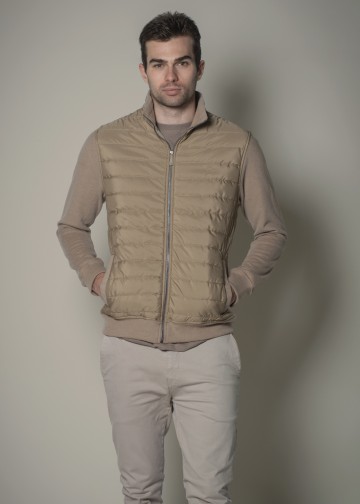 Sweater Cardigan, with padded front part
