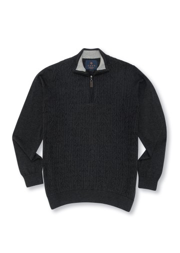 Half Zip Pullover, Cotton Knit
