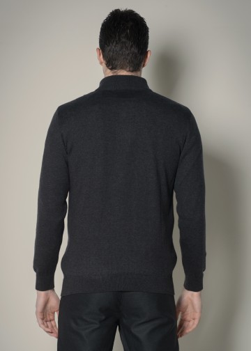 Half Zip Pullover, Cotton Knit