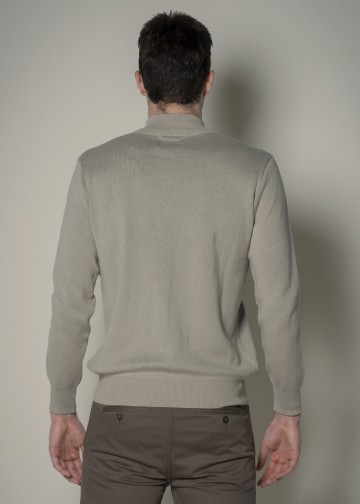 Half Zip Pullover, Cotton Knit