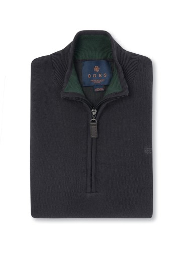 Half Zip Pullover, Cotton Knit