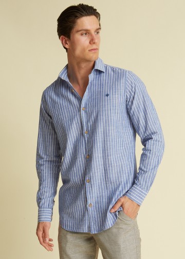 Striped Shirt, Linen look