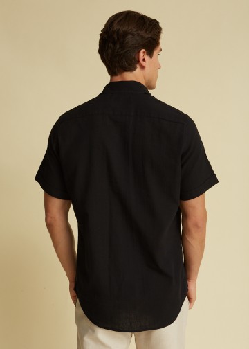 Solid Color Short Sleeves Shirt with chest pockets