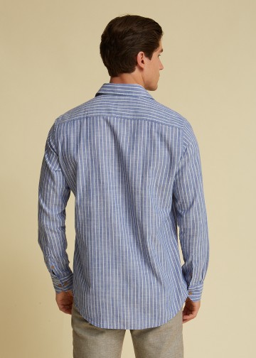 Striped Shirt, Linen look