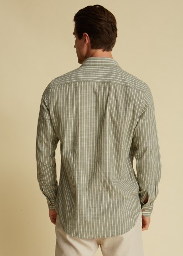 Striped Shirt, Linen look