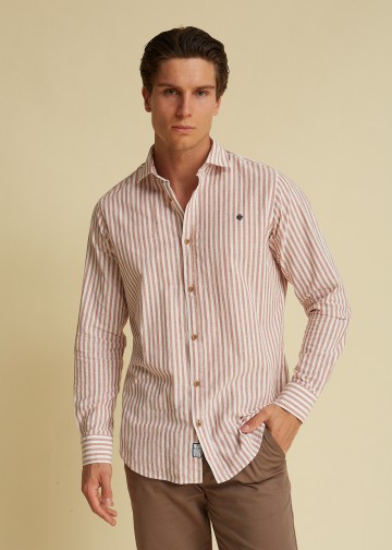 Striped Shirt, Linen look