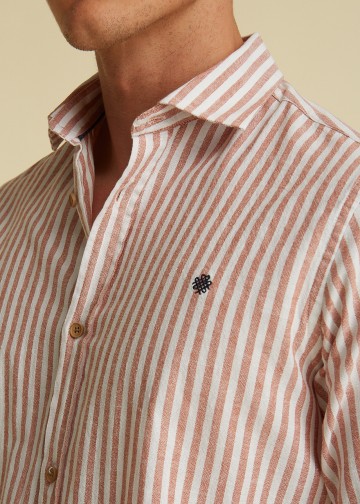 Striped Shirt, Linen look
