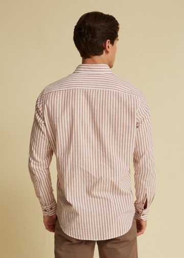 Striped Shirt, Linen look