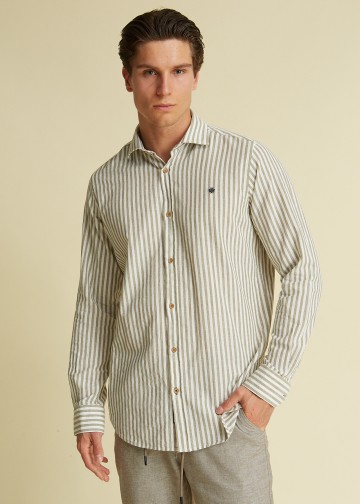 Striped Shirt, Linen look