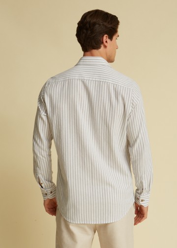 Striped Shirt, Linen look