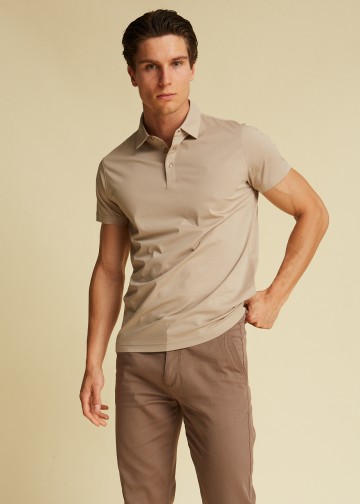 Polo Shirt, Mercerised Cotton Fabric