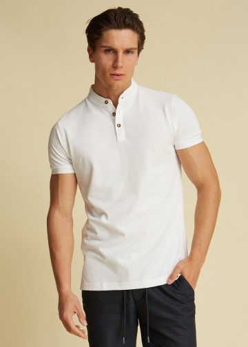 Mao Polo Shirt, Pima Cotton...