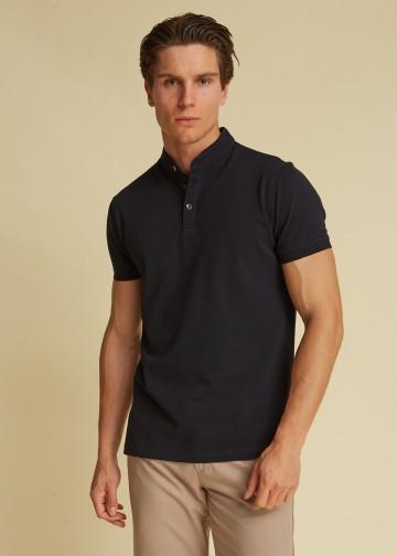 Mao Polo Shirt, Pima Cotton...