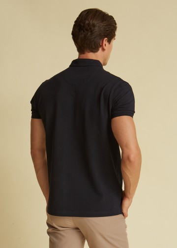 Mao Polo Shirt, Pima Cotton Pique Fabric