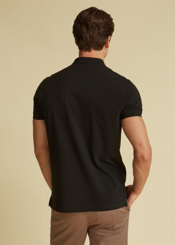 Mao Polo Shirt, Pima Cotton Pique Fabric
