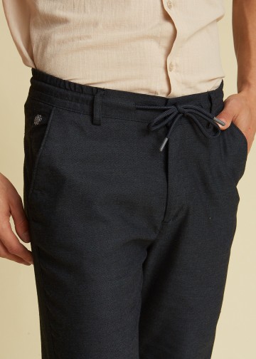 Chino Trousers with Elastic Waist