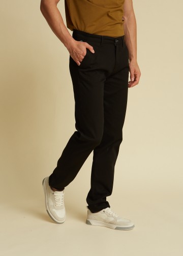 Chino Trousers by Cotton Pique Dobby fabric