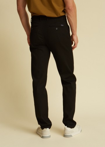 Chino Trousers by Cotton Pique Dobby fabric