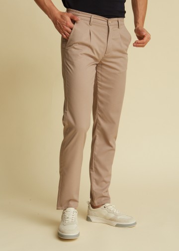 Chino Trousers with Elastic Waist
