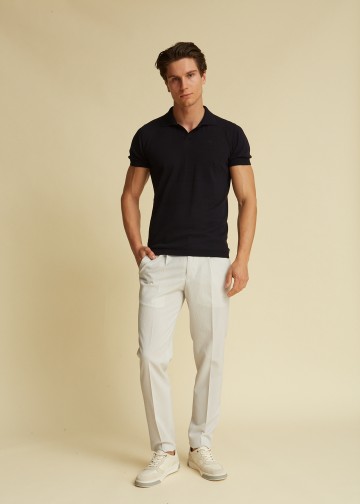 Chino Trousers with Elastic Waist