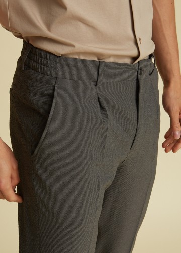 Chino Trousers with Elastic Waist