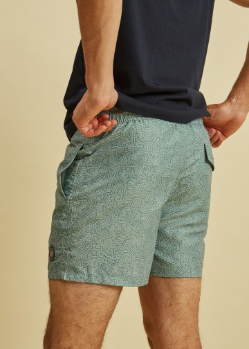 Pattern Printed Swimming Shorts