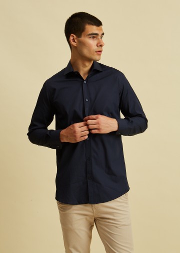 Solid Color Dress Shirt