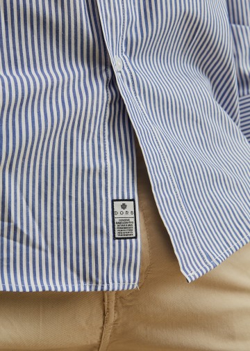 Striped Color Dress Shirt, OVERSIZE