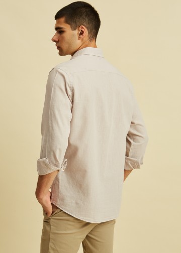 Solid Color Linen Shirt