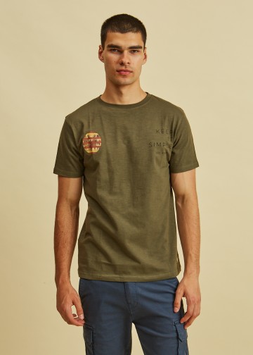 T-Shirt με Στάμπα