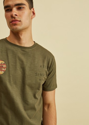 T-Shirt με Στάμπα