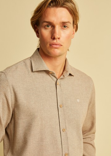 Solid Color Shirt, Herringbone