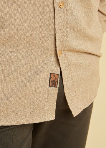 Solid Color Shirt, Herringbone