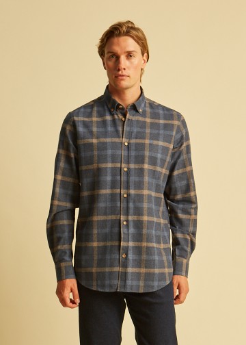 Plaid Shirt, Melange Flannel