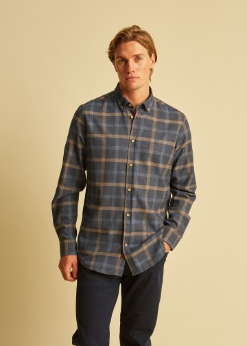 Plaid Shirt, Melange Flannel