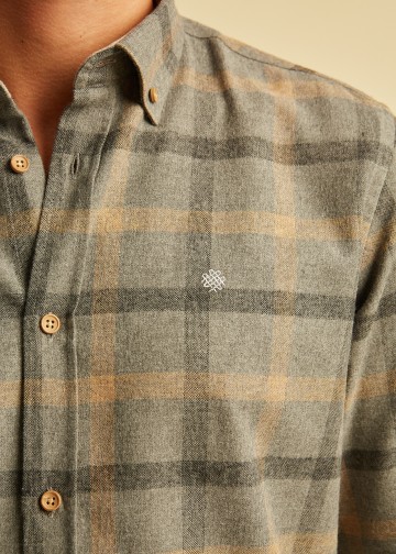 Plaid Shirt, Melange Flannel